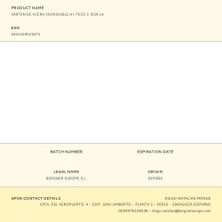 Sartén De Acero Inoxidable Hi-Tech 3  Ø24 Cm