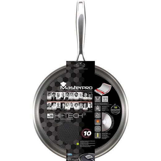 Sartén De Acero Inoxidable Hi-Tech 3 Ø28 Cm