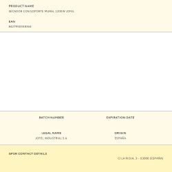 Secador Con Soporte Mural 1200W Jofel