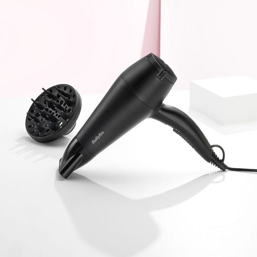 Secador De Pelo Con Difusor Negro Smooth 2000 W