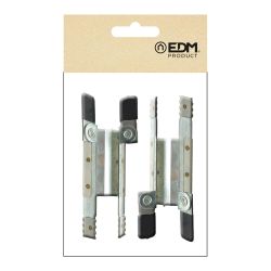 Seguro Persiana Cuña Dentada Pr25 Acero Inoxidable, 2 Unidades