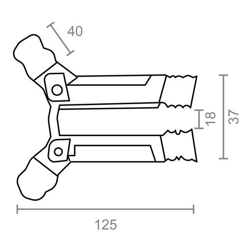 Seguro Persiana Cuña Dentada Pr25 Acero Inoxidable, 2 Unidades