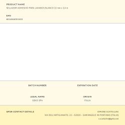 Sellador Adhesivo Para Lavabos Blanco 22 Mm X 2,4 M