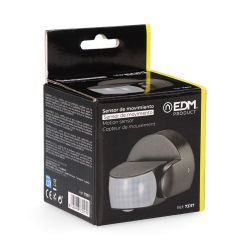 Sensor De Movimiento Y Crepuscular 15 M Ip65 Negro