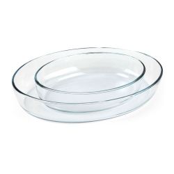 Set 2 Bandejas Ovaladas Para Horno