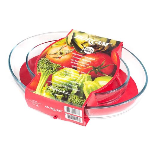 Set 2 Bandejas Ovaladas Para Horno