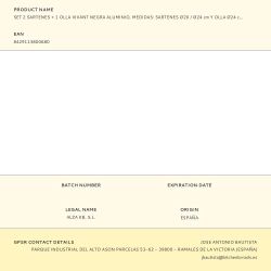 Set 2 Sartenes + 1 Olla, Vivant, Negra, Aluminio, Medidas: Sartenes Ø20 / Ø24 Cm Y Olla Ø24 Cm