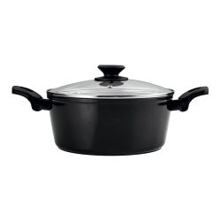 Set 2 Sartenes + 1 Olla, Vivant, Negra, Aluminio, Medidas: Sartenes Ø20 / Ø24 Cm Y Olla Ø24 Cm