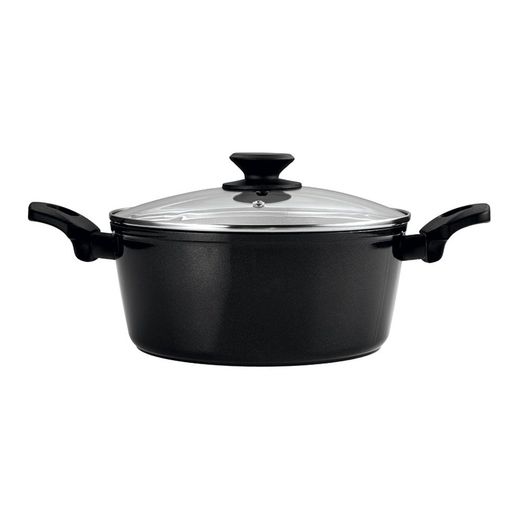Set 2 Sartenes + 1 Olla, Vivant, Negra, Aluminio, Medidas: Sartenes Ø20 / Ø24 Cm Y Olla Ø24 Cm