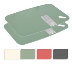 Tablas De Corte 2 Uds Colores Surtidos 35 X 24 Cm / 30 X 20 Cm