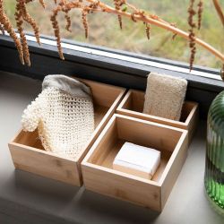 Set 3 Cajas Para Almacenaje 30 X 23 X 7 Cm