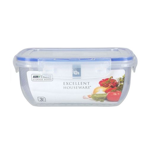 Set 3 Fiambreras Plástico 1400 Ml, 800 Ml, 400 Ml