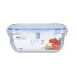 Set 3 Fiambreras Plástico 1400 Ml, 800 Ml, 400 Ml