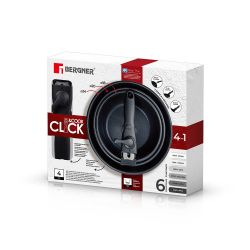 Set 3 Sartenes Acero Inoxidable Click & Cook Ø18 / Ø20 / Ø24 Cm