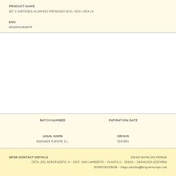 Set 3 Sartenes Aluminio Prensado Ø16 / Ø20 / Ø24 Cm