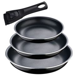 Set 3 Sartenes Click & Cook Ø18 / Ø20 / Ø24 Cm