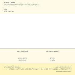 Set 3 Sartenes Optimax Rojo Mate Ø20 / Ø24 / Ø28 Cm