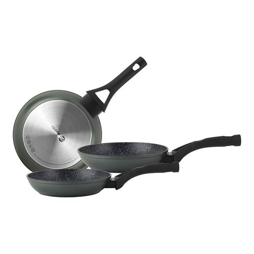 Set 3 Sartenes Stim De Aluminio Forjado Ø18 / Ø22 / Ø26 Cm