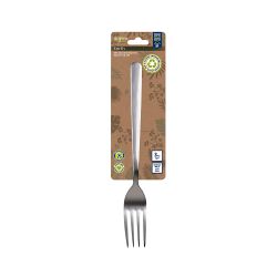 Tenedor De Acero Inoxidable Reciclado Brillo Earth, Blister 3 Uds