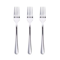 Tenedor Para Postre De Acero Inoxidable Brillo Natur 3 Uds