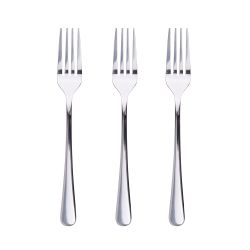 Tenedor Para Postre De Acero Inoxidable Brillo Natur 3 Uds