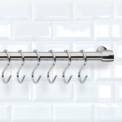 Ganchos "S" Lonardo Cromados 6,5 Cm, 6 Uds