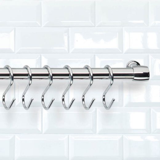 Ganchos "S" Lonardo Cromados 6,5 Cm, 6 Uds