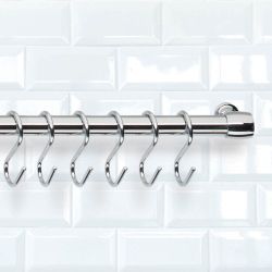 Ganchos "S" Lonardo Cromados 6,5 Cm, 6 Uds