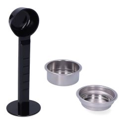Set Cuchara/Prensador + Filtro 1 Taza + Filtro 2 Tazas Para Cafetera 07707 Edm