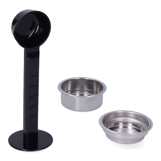 Set Cuchara/Prensador + Filtro 1 Taza + Filtro 2 Tazas Para Cafetera 07707 Edm