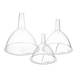 Embudos De Plástico Transparente Ø10 Cm / Ø12 Cm / Ø12 Cm, 3 Uds