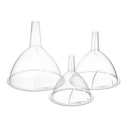 Embudos De Plástico Transparente Ø10 Cm / Ø12 Cm / Ø12 Cm, 3 Uds