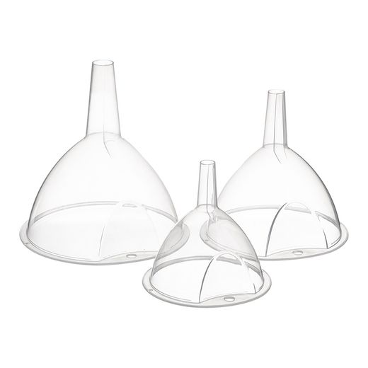 Embudos De Plástico Transparente Ø10 Cm / Ø12 Cm / Ø12 Cm, 3 Uds