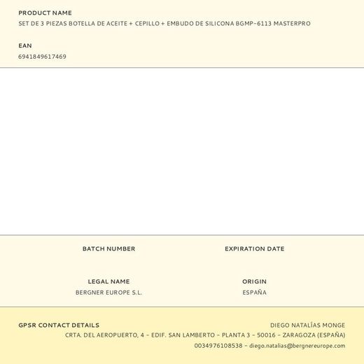 Botella De Aceite + Cepillo + Embudo De Silicona