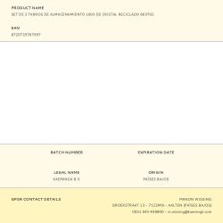 Tarros De Almacenamiento De Cristal Reciclado, 3 Uds