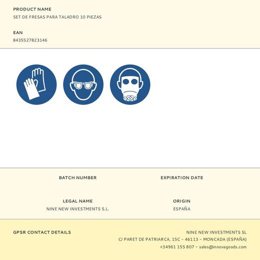 Set De Fresas Para Taladro 10 Piezas