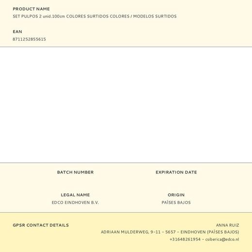 Set Pulpos 2 Unid.100Cm Colores Surtidos Colores / Modelos Surtidos