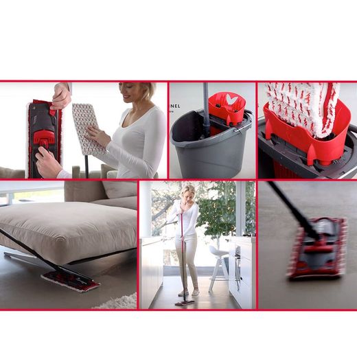 Set Ultramax Mopa Microfibras 2 En 1