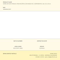 Sierra De Punta Manual Para Recortes Con Mango De 2 Componentes, 320 X 45 X 30 Mm