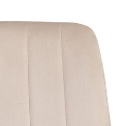 Silla Beige Terciopelo Salón 45 X 51 X 88,50 Cm
