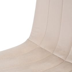 Silla Beige Terciopelo Salón 45 X 51 X 88,50 Cm