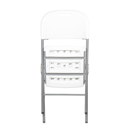 Silla Plegable Blanca 86,5 X 47 X 54 Cm