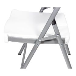 Silla Plegable Blanca 86,5 X 47 X 54 Cm