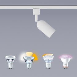 Sistema De Riel Easylink 3 Proyectores Shea, 5 W, Blanco