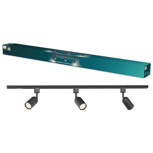 Sistema De Riel Easylink 3 Proyectores, Shea, 5 W, Negro