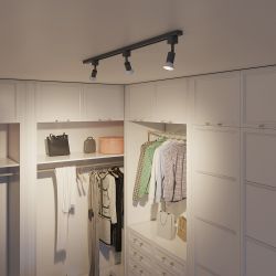 Sistema De Riel Easylink 3 Proyectores, Tobia, 5 W, Negro