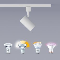 Sistema De Riel Easylink 3 Proyectores, Zilo, 5 W, Blanco