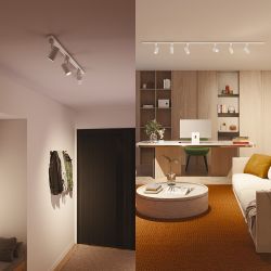 Sistema De Riel Easylink 3 Proyectores, Zilo, 5 W, Blanco