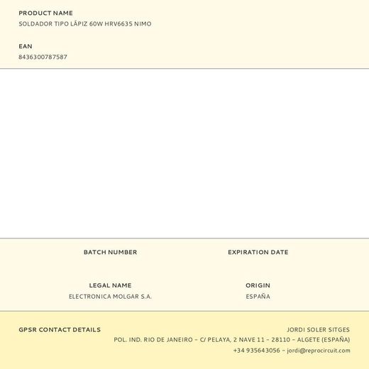 Soldador Tipo Lápiz 60W