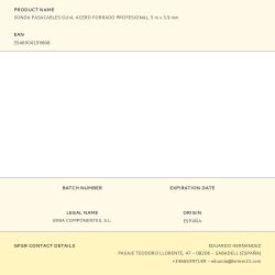 Sonda Pasacables Guía, Acero Forrado Profesional, 5 M X 3,9 Mm